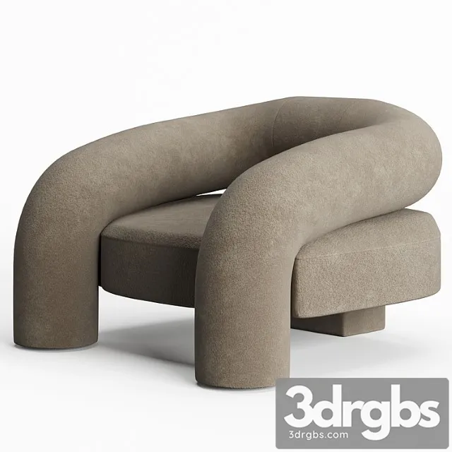 Kosa Lounge Chair by Ian Felton 3D Model Free