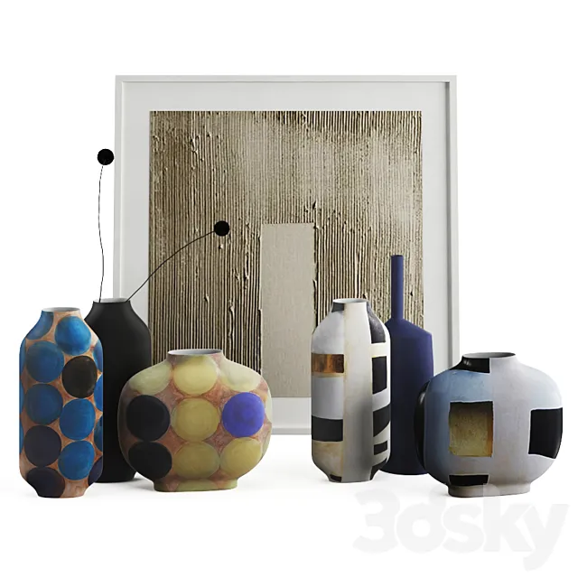 Kose Milano decor set 3DModel