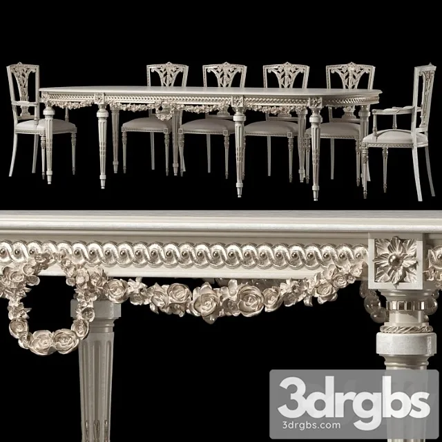 Kosovart Daphne Table And Chair 3D Model Free