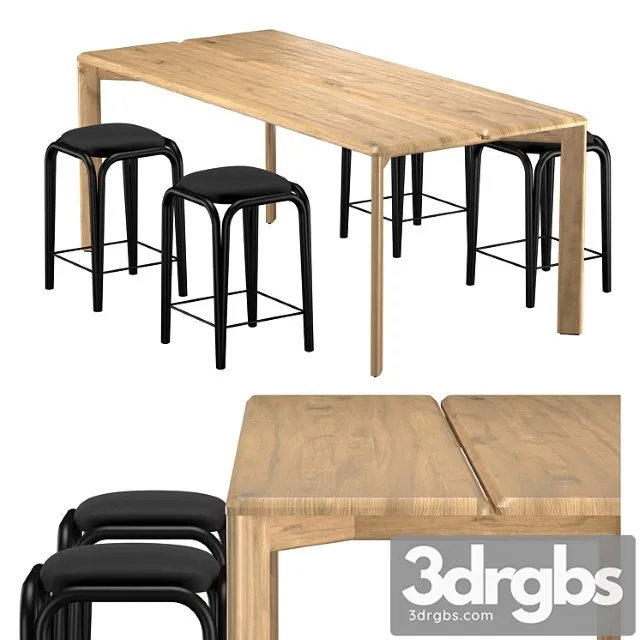 Kotai Dining Table 3D Model Free