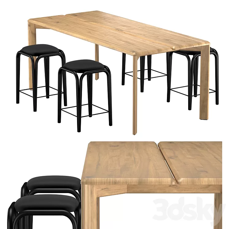 Kotai dining table 3D Model