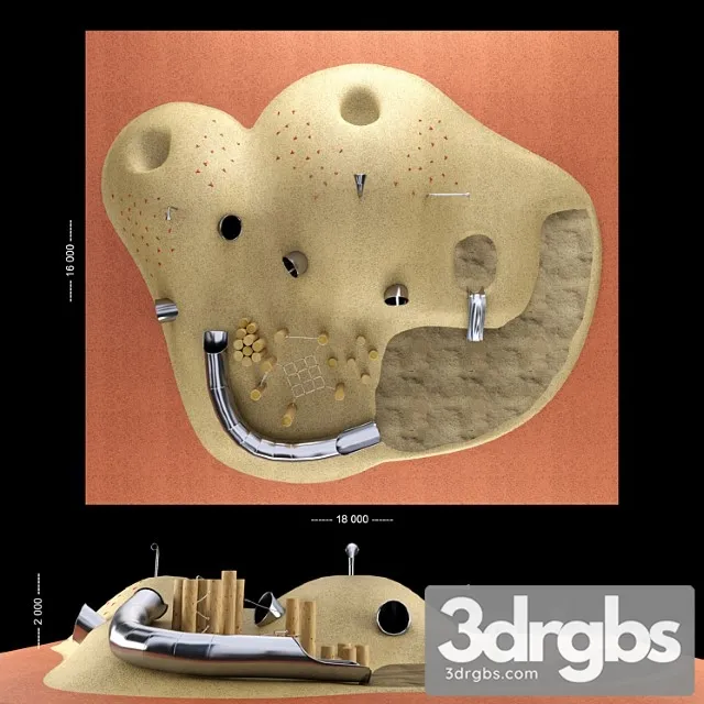 KPG Childrens Playground 2 3D Model Free