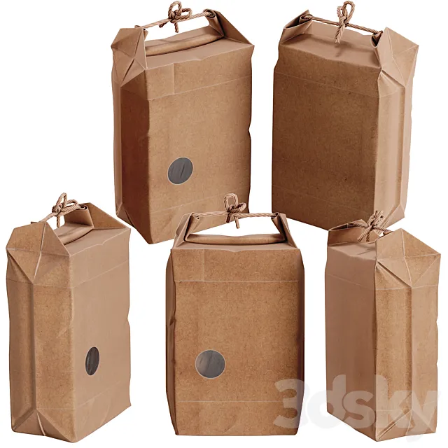 Kraft paper bag 3DModel