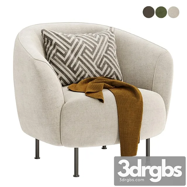 Kragelund Gran Armchair 3D Model Free