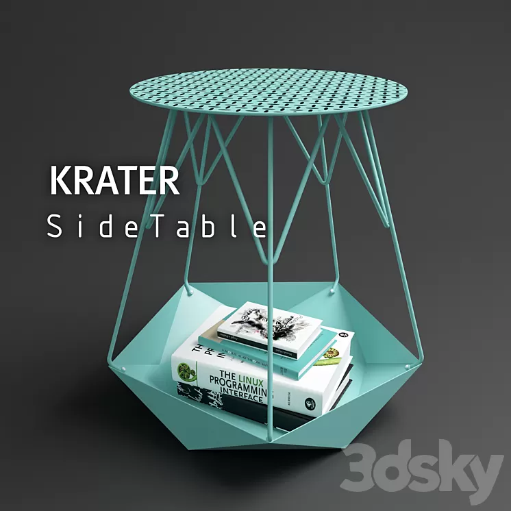 KRATER Side Table by Levantin Design 3D Model