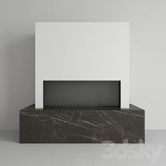 Kratki - Gas fireplace LEO 100 for natural gas 3DModel