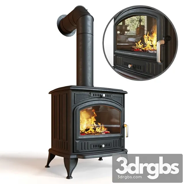 Kratki koza fireplace stove 3D Model Free
