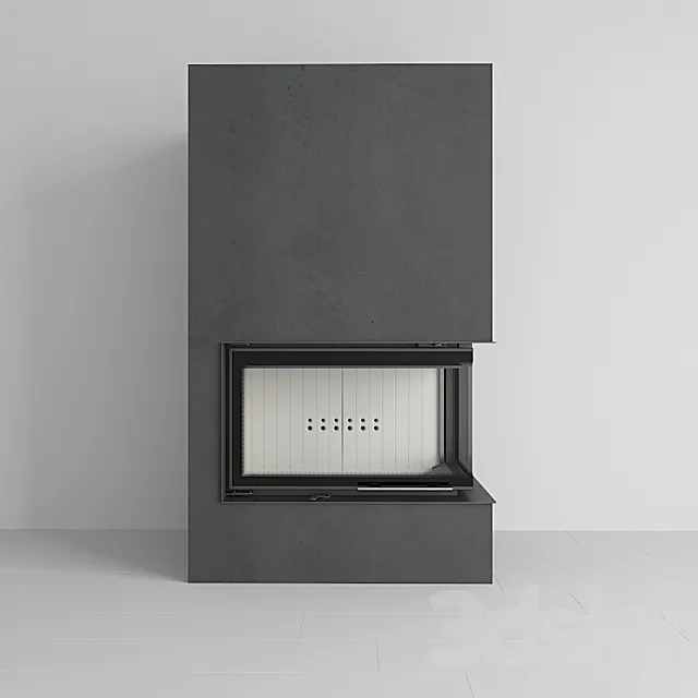 Kratki - Water fireplace MBO PW 15 right BS 3DModel