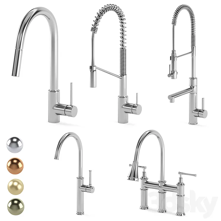 KRAUS kitchen faucets 3D Model Free