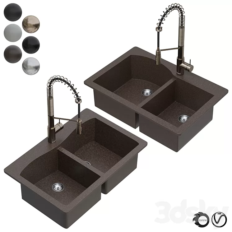 Kraus Sink Collection01 3D Model