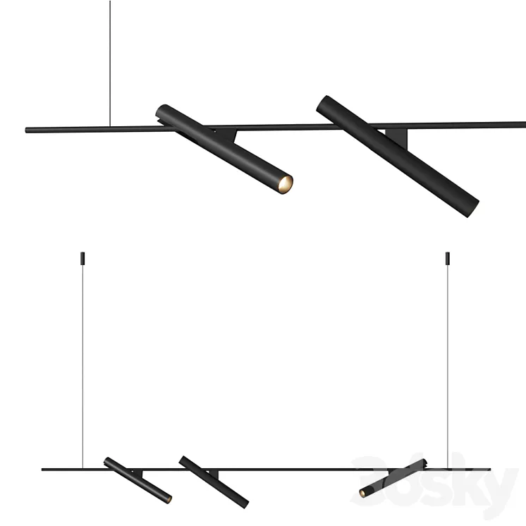 KREON lighting esprit pendant 1600 3D Model Free