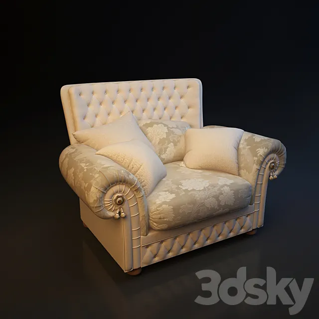 Kreslo klassik 3D Model