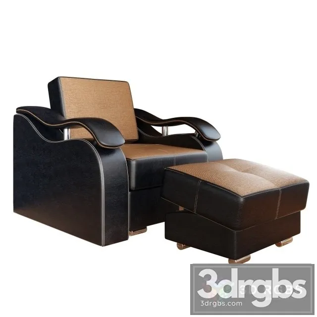 Kreslo Milan Armchair 3D Model Free