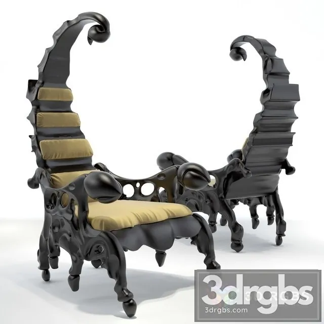 Kreslo Skarpion Armchair 3D Model Free