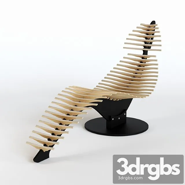 Krieslo Whale Lounge 3D Model Free