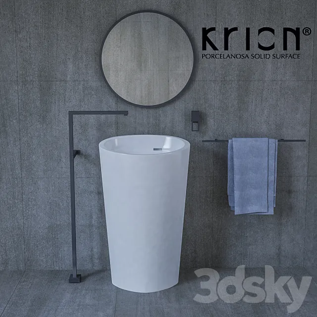 Krion Lavavo ALMOND 3D Model