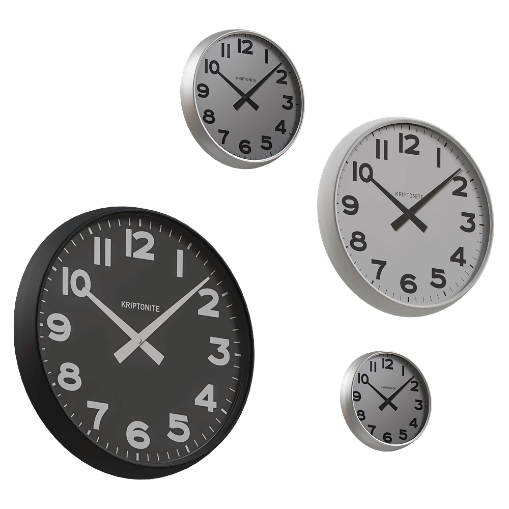 Kriptonite - Wall clocks Kriptonite 3D Model