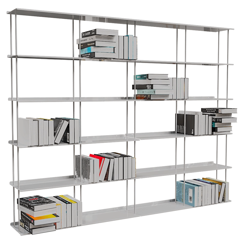 Kriptonite - Wall system of shelves Krossing Midi 3D Model