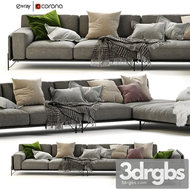 Kris Sofa by Ditre Italia 3D Model Free