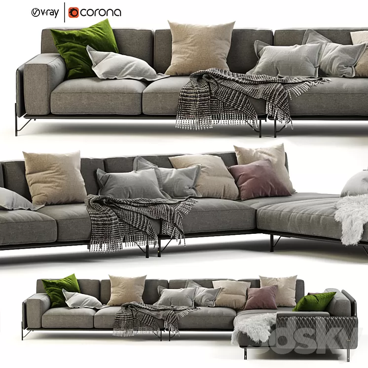 Kris Sofa by DITRE ITALIA 3D Model
