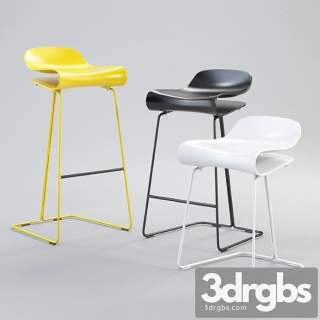 Kristalia bcn slide base bar chair 2 Free Download