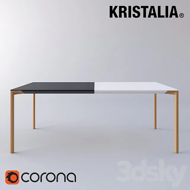Kristalia Boiacca Wood Table 3DModel