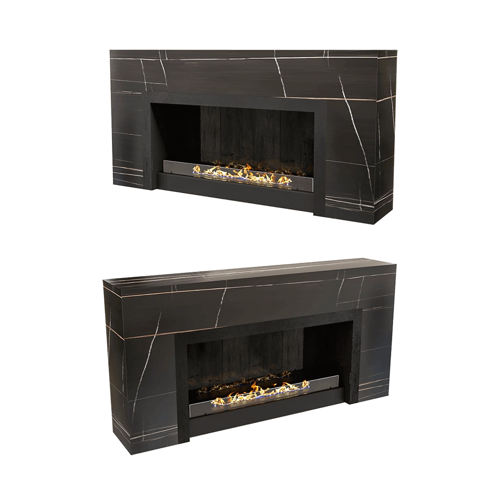 Kronco - Floor biofireplace Line Ceramo 3D Model