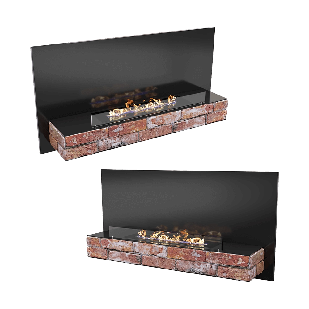 Kronco - Wall biofireplace Loft Wall 3D Model