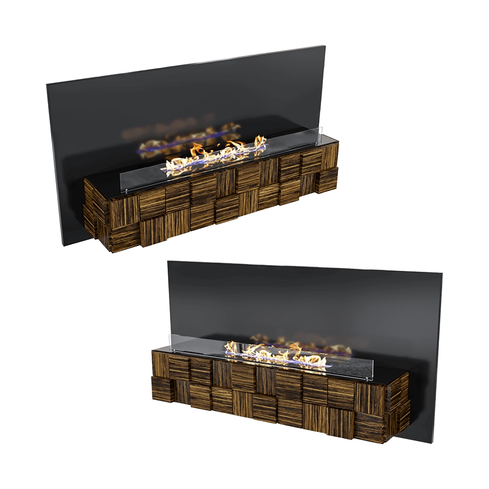 Kronco - Wall biofireplace Tetris Wall 3D Model