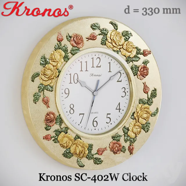 Kronos SC-402W Clock 3D Model