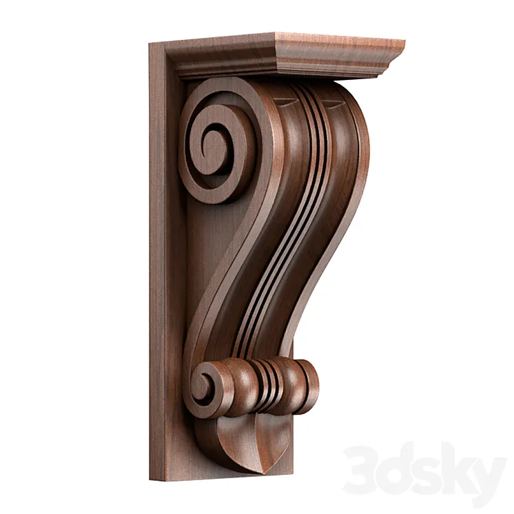 Kronstein wood 0505 3D Model Free