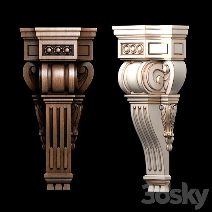 Kronstein wood 997546 3D Model Free