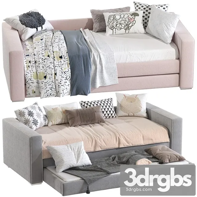Krovat Dorma Twin Daybed 3D Model Free