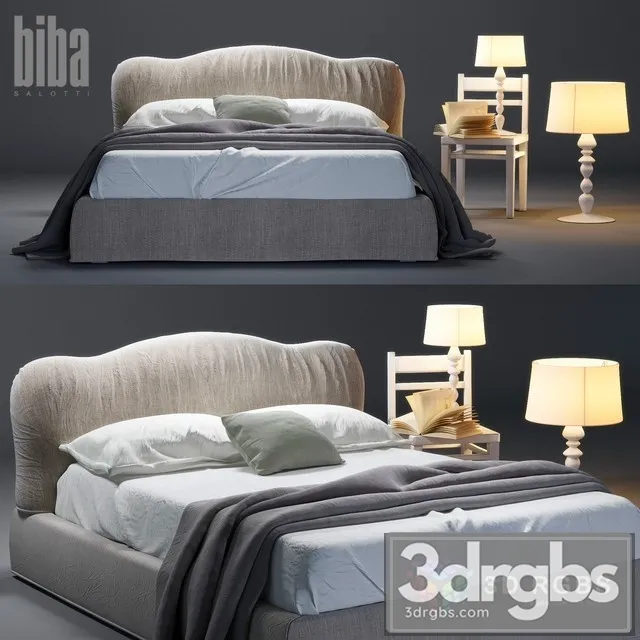 Krovat Hollis Biba Salotti 3D Model Free
