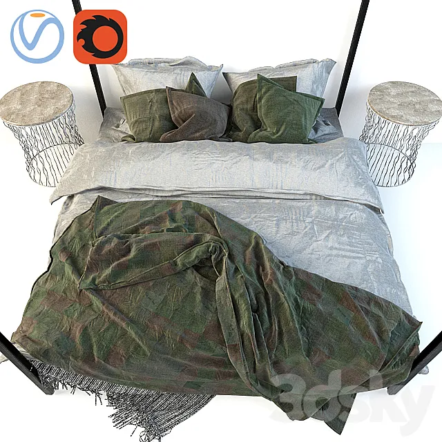 Krovat_01 (loft) 3D Model