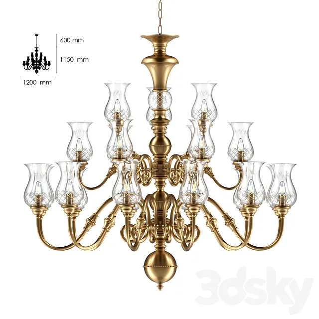 Krungthai Lighting KTL 2005-12 + 6 + 3L 3DModel