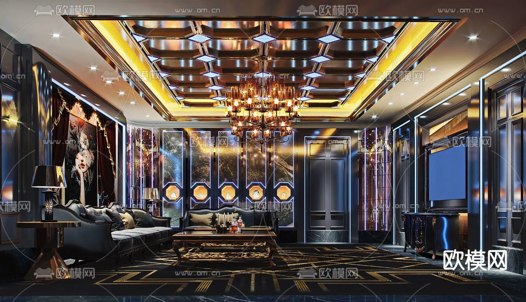 KTV Interior 3D Models - Karaoke - 002 - CORONA Render