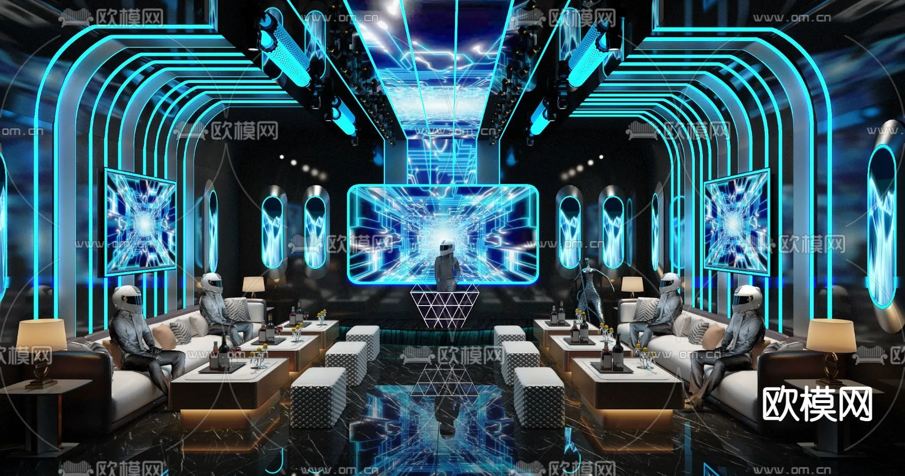 KTV Interior 3D Models - Karaoke - 004 - VRAY Render