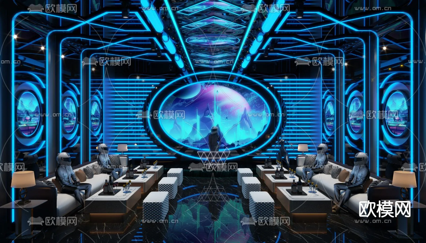 KTV Interior 3D Models - Karaoke - 005 - VRAY Render