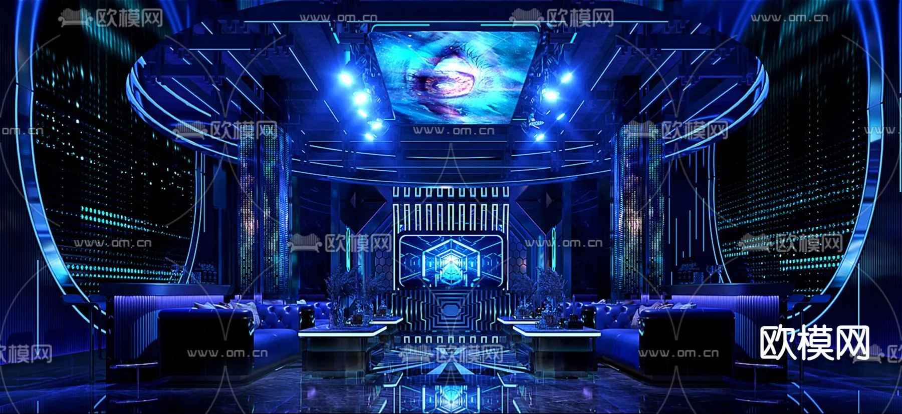 KTV Interior 3D Models - Karaoke - 010 - CORONA Render