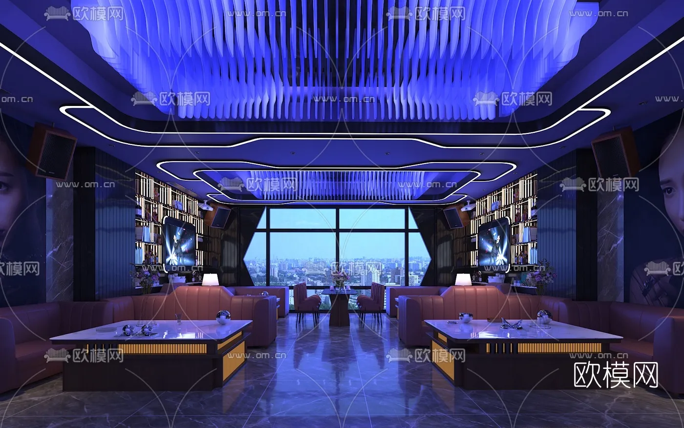 KTV Interior 3D Models - Karaoke - 015 - VRAY Render