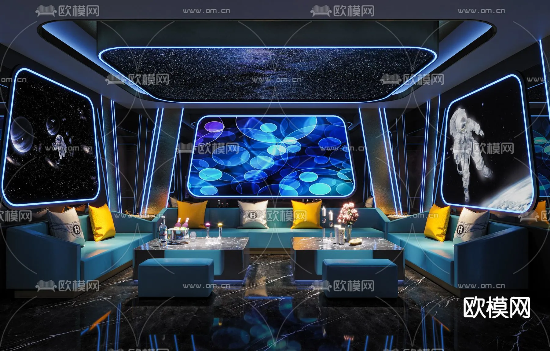 KTV Interior 3D Models - Karaoke - 016 - CORONA Render