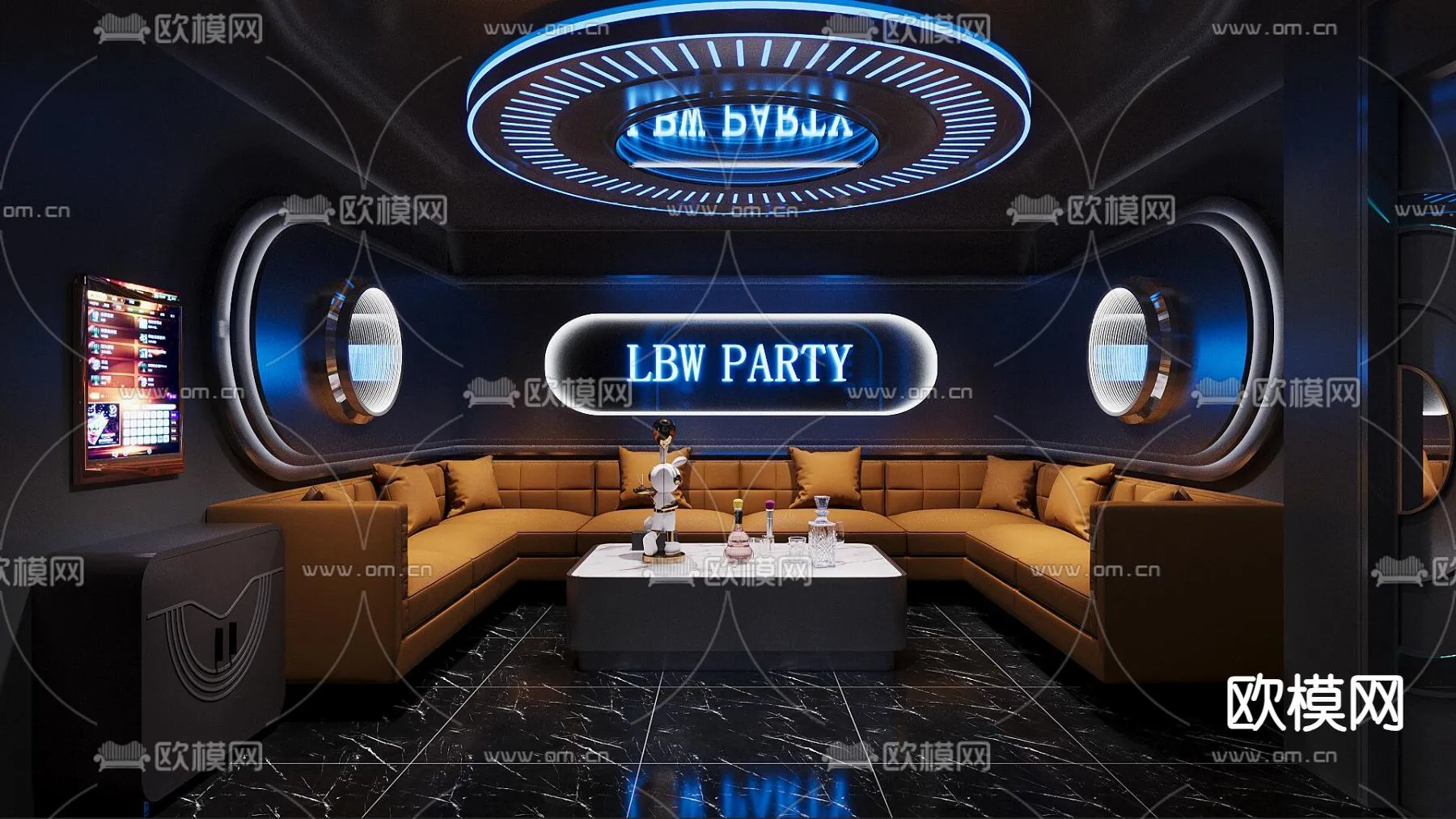 KTV Interior 3D Models - Karaoke - 019 - CORONA Render