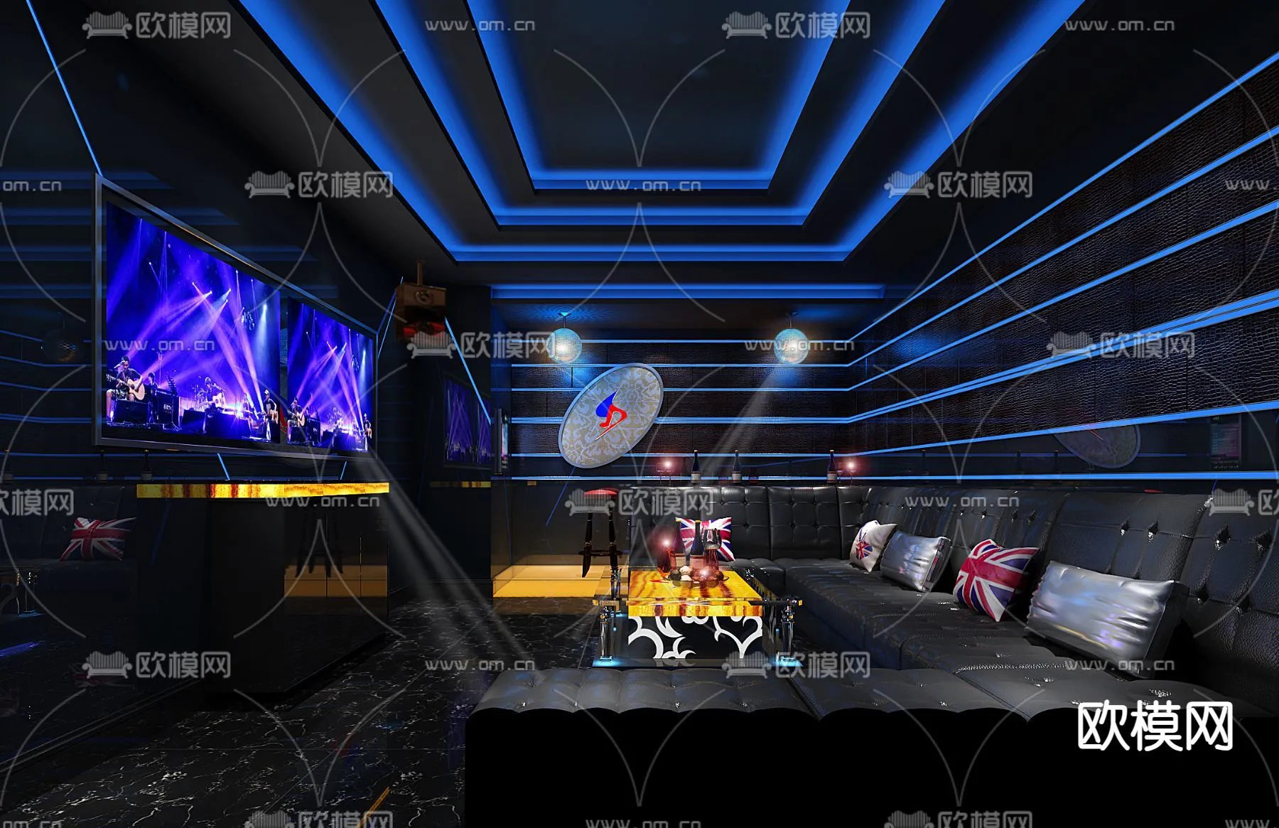 KTV Interior 3D Models - Karaoke - 023 - VRAY Render