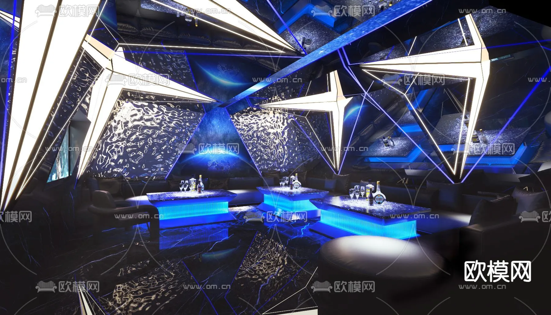 KTV Interior 3D Models - Karaoke - 027 - VRAY Render