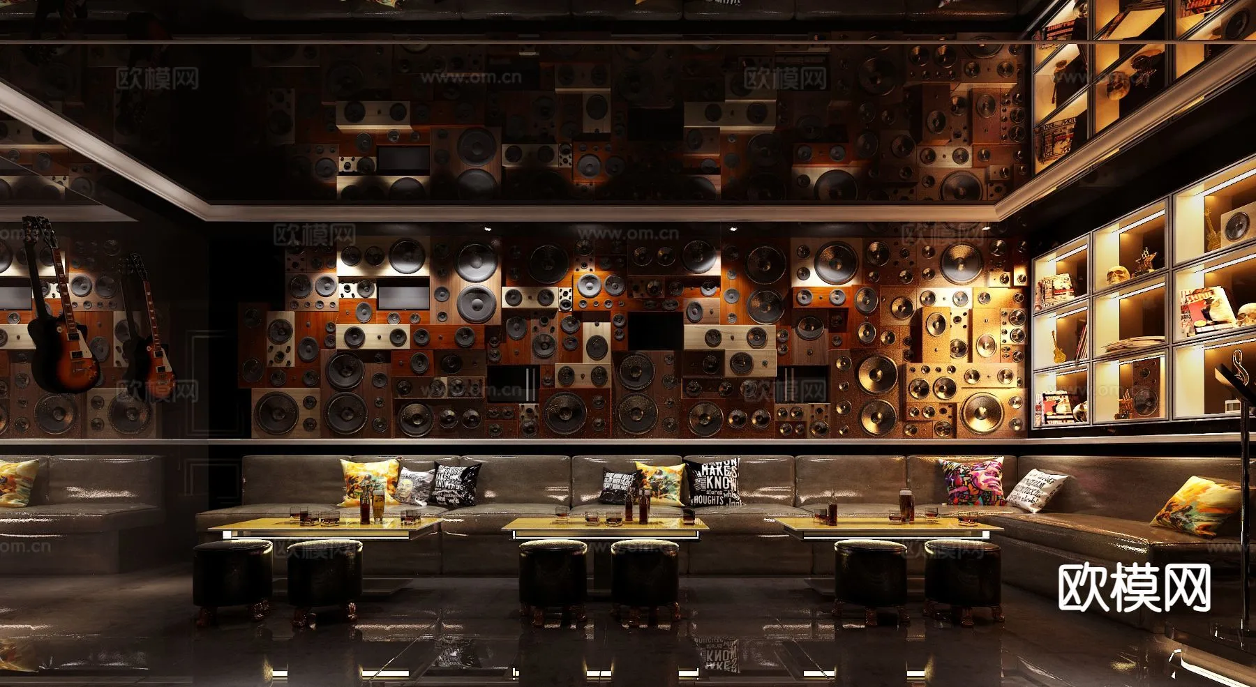 KTV Interior 3D Models - Karaoke - 048 - VRAY Render