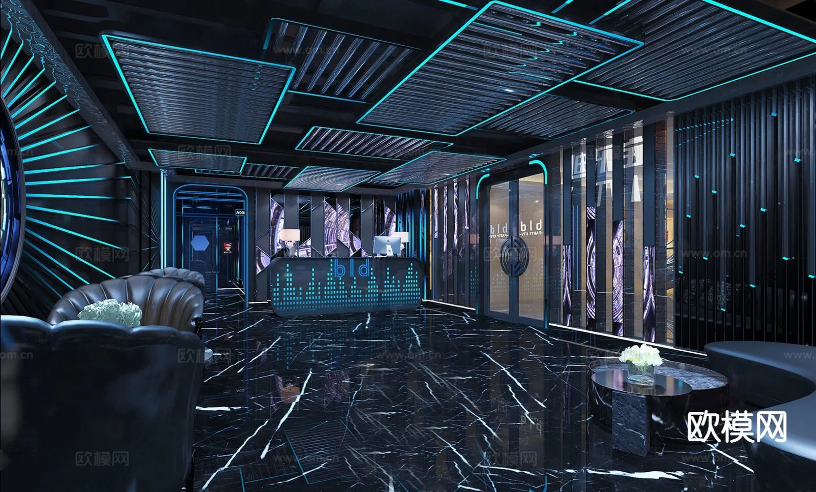 KTV Interior 3D Models - Karaoke - 050 - VRAY Render