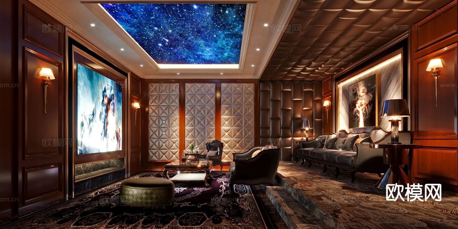 KTV Interior 3D Models - Karaoke - 054 - VRAY Render