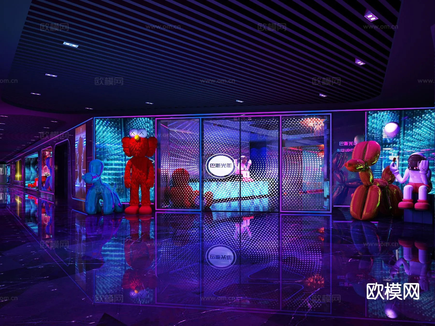 KTV Interior 3D Models - Karaoke - 056 - VRAY Render
