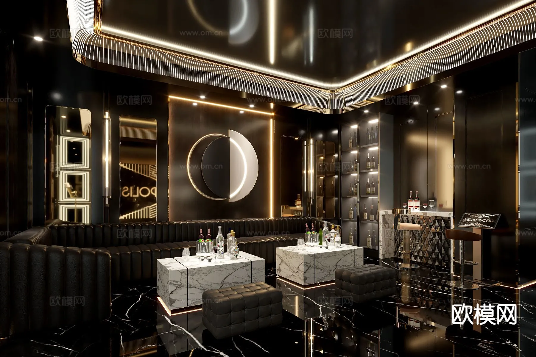 KTV Interior 3D Models - Karaoke - 058 - VRAY Render